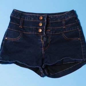 Fashion Nova Refuge Dark Denim Shorts